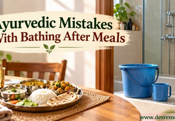Ayurvedic Mistakes With Bathing After Meals