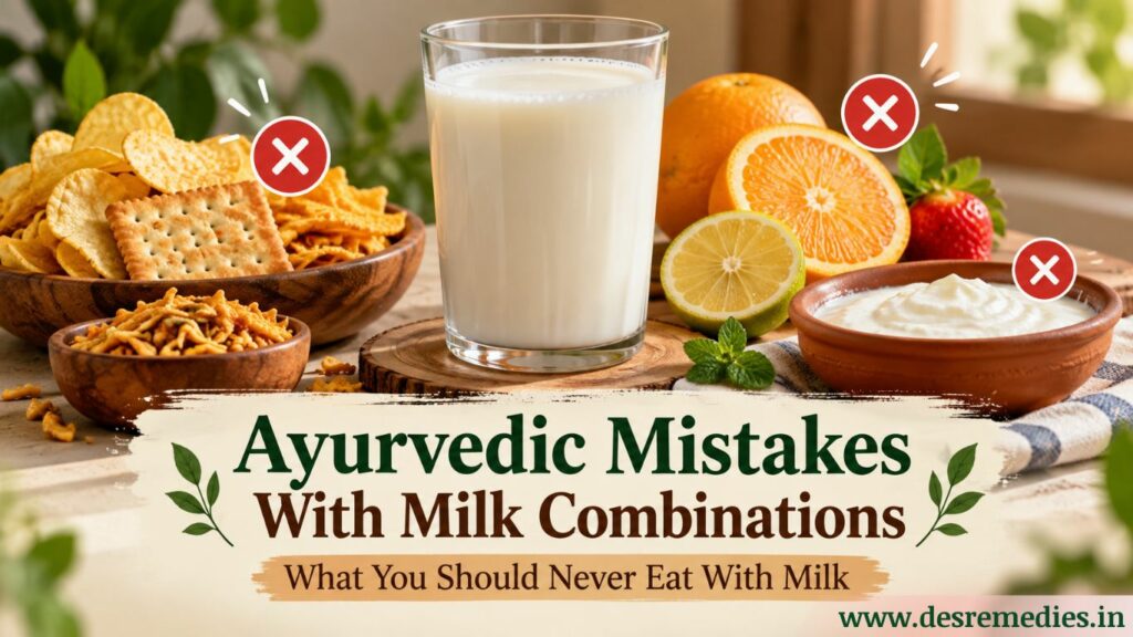 Ayurvedic Mistakes With Milk Combinations
