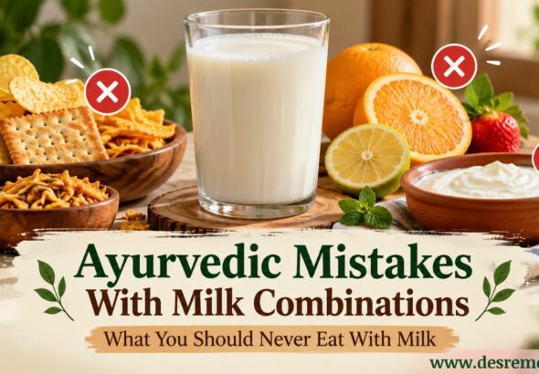 Ayurvedic Mistakes With Milk Combinations